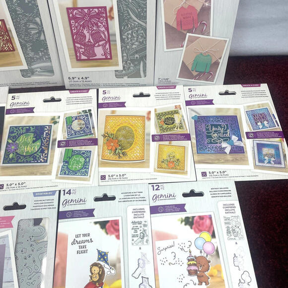 Lot 17 Crafters Companion Gemini Dies Stamp Papercraft Birthday Flower Christmas - Picture 6 of 9